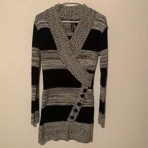 Red Paint Knit Dress